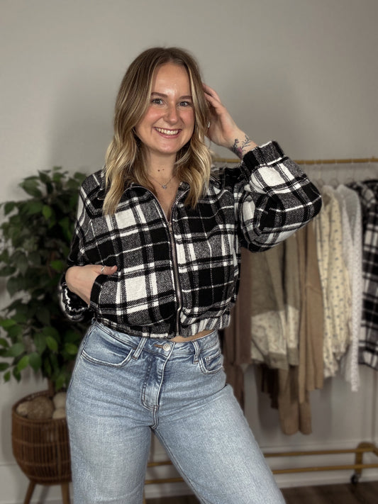 The Harper Zip Flannel