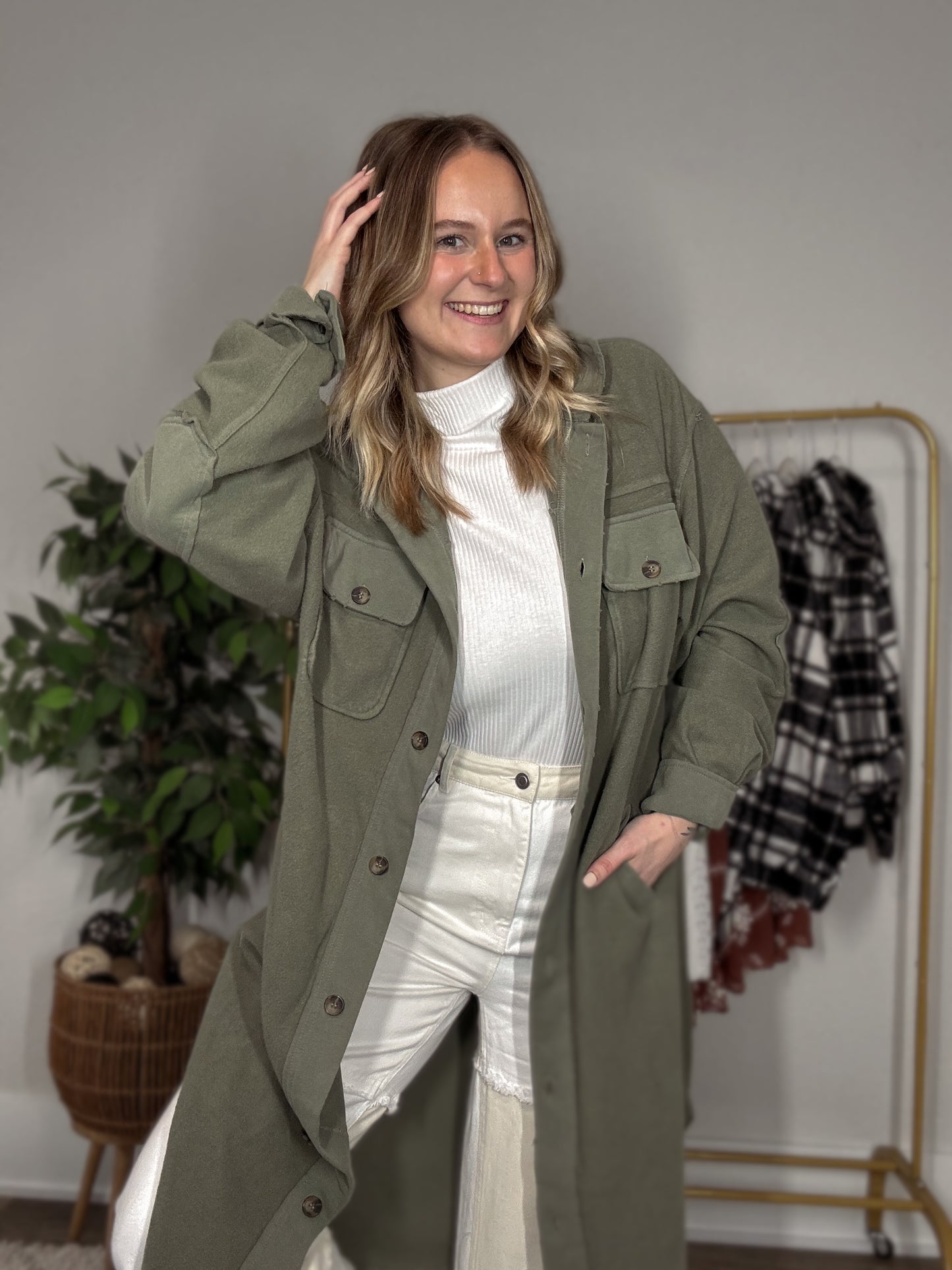 The Harlow Button Down Jacket