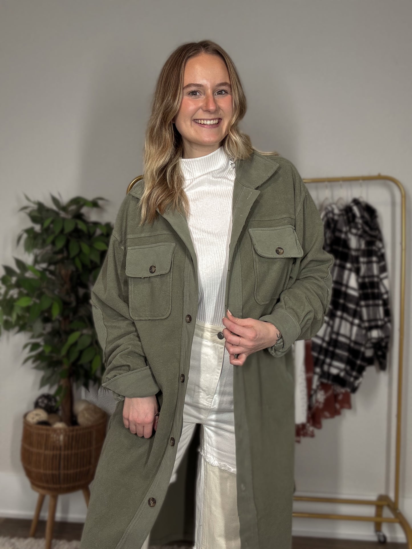 The Harlow Button Down Jacket